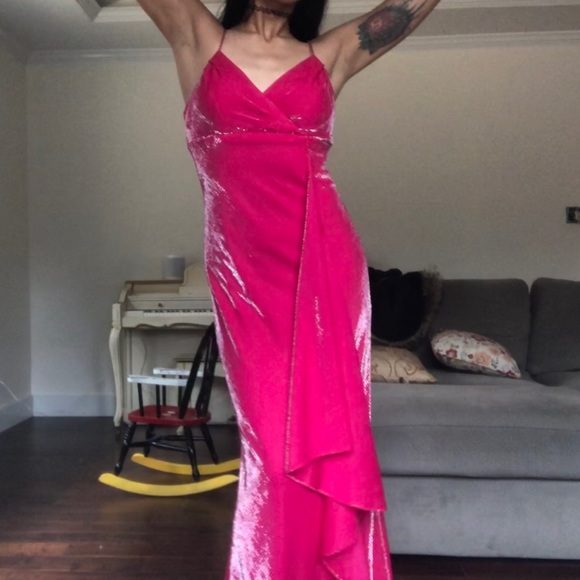 Vintage metallic pink gown - Picture 3 of 4
